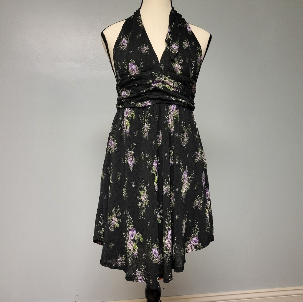 Wild Fable floral dress, black, XS